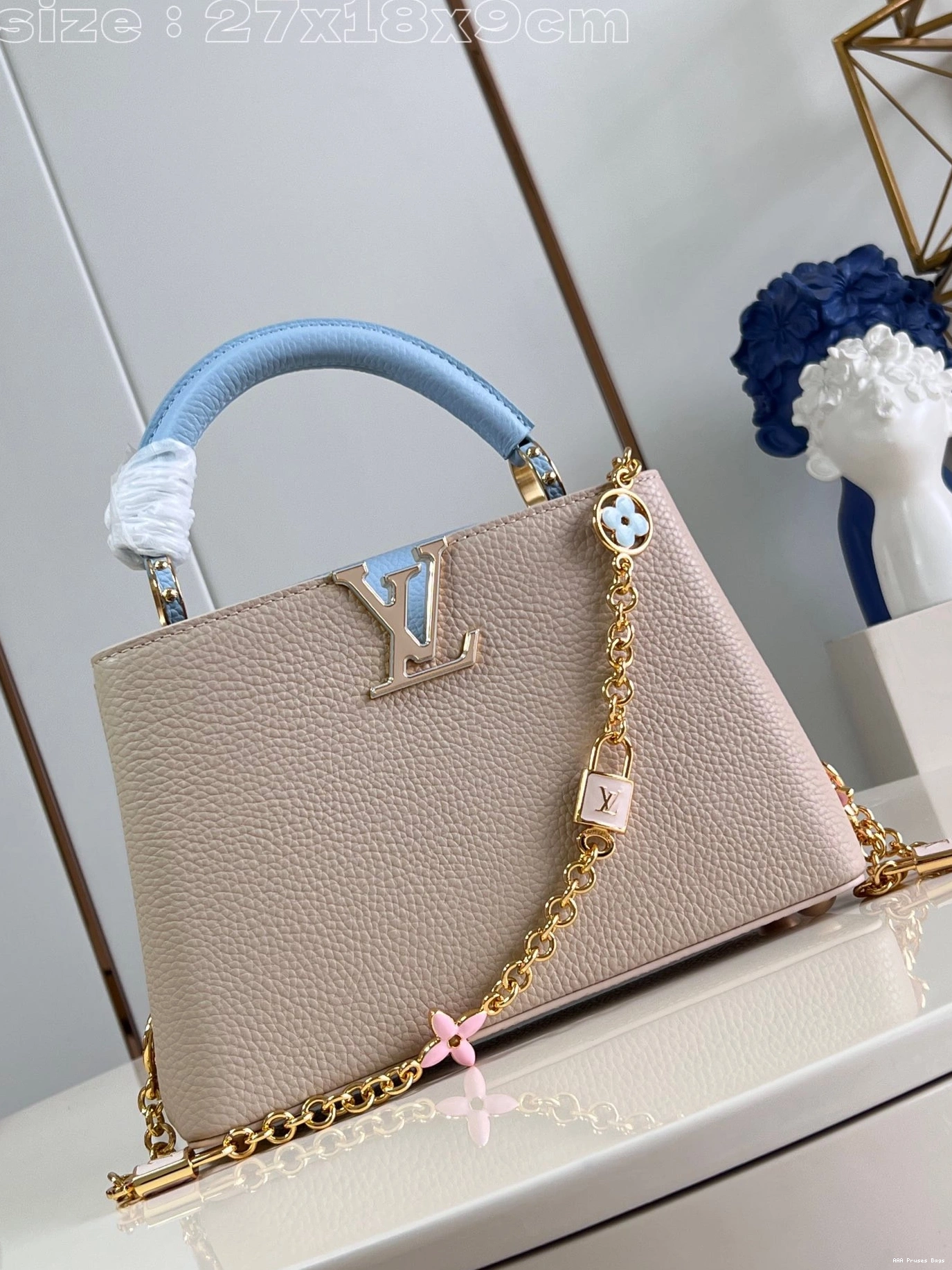 AAA Replica Ru CAPUCINES VUITTON LOUIS BB-27*18*9CM 0814